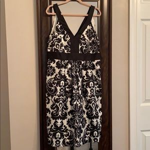 Black and cream dress